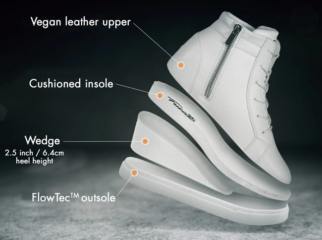 fuego wedge heel dance shoes