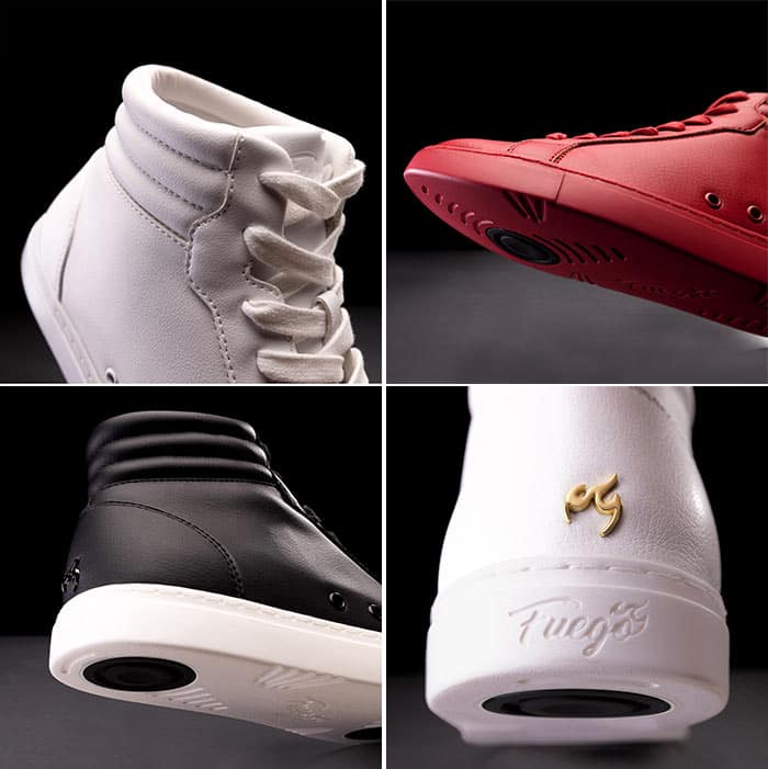 details chaussures de danse Fuego High Top montantes