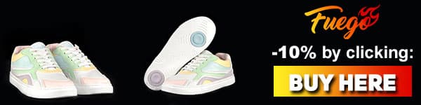 10 percents discount on Fuego Pastel dancing shoes