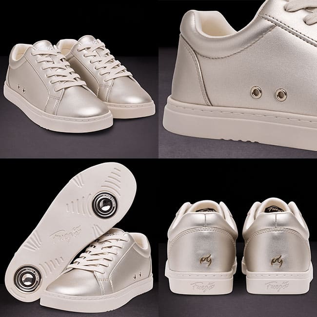 détails chaussure de danse Fuego Champagne