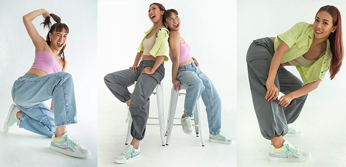 vetements assortis baskets fuego pastel