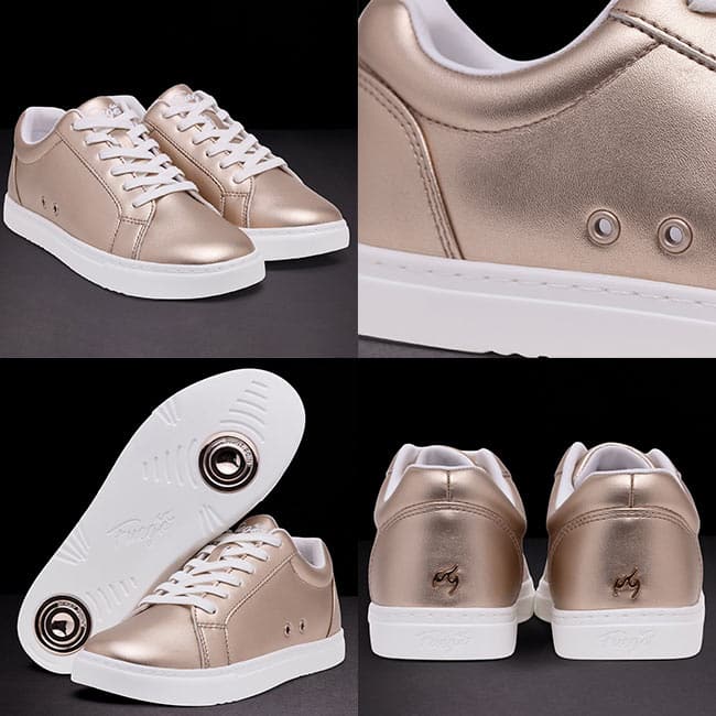 details chaussure de danse Fuego Rose Gold