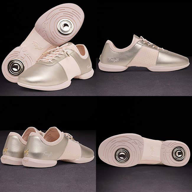 Dettagli delle scarpe da ballo Fuego Split Sole Champagne