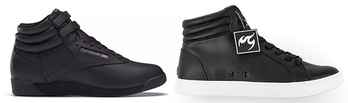 Fuego High Top と Reebok Freestyle Hi の比較